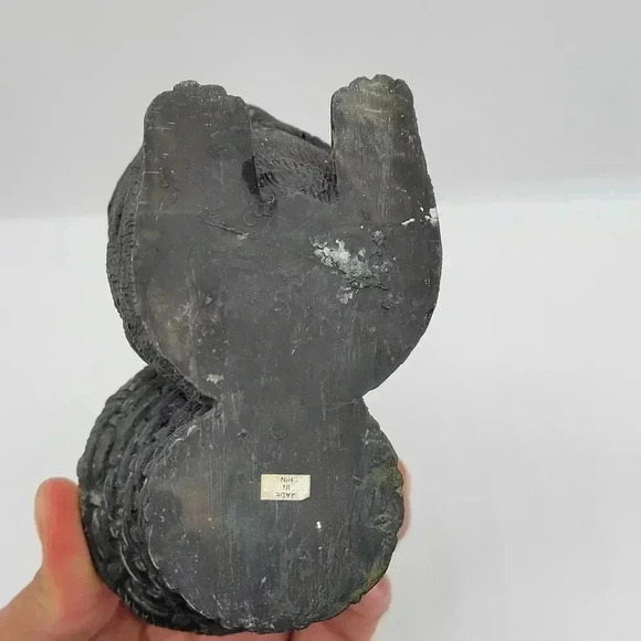 RARE Piece Rabbit Bunny Ressin Candle holder Pulling Basket - Picture 5 of 14